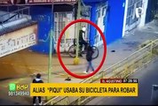 El Agustino: alias 'piqui' acechaba a sus víctimas en bicicleta para robarles