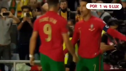Highlights  Goals Portugal (5)  vs  (0) Luxemburg European Qualifiers