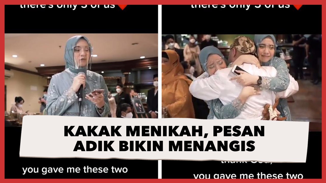 Lepas Kakak Laki-laki Menikah, Pesan Dua Adik Perempuan Ini Bikin Tamu Menangis