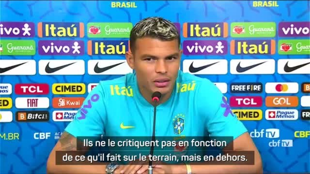 Brésil - Thiago Silva soutient Neymar