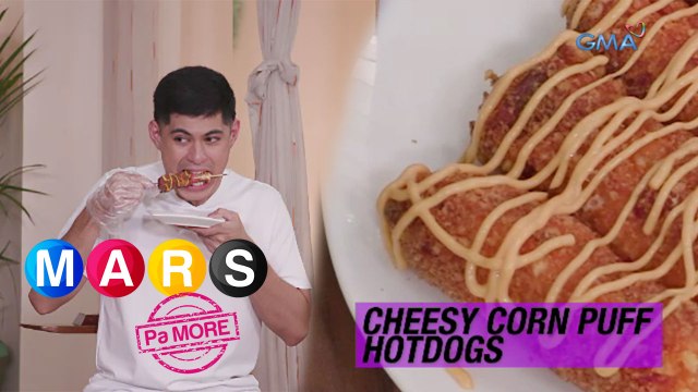 Mars Pa More: Cheesy Corn Puff Hotdogs of Kapuso Hunks! | Mars Masarap