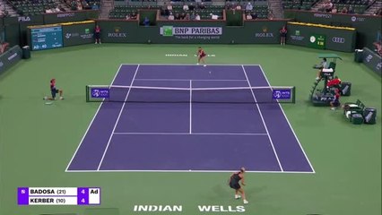 Download Video: Badosa edges Kerber to reach last four in Indian Wells