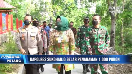 Kampanyekan Sukoharjo Go Green, Kapolres dan Muspida Pelopori Penanaman Pohon