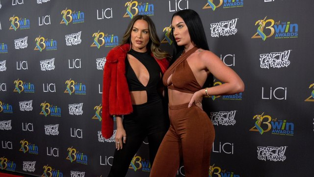 Liz Holtz, Cinee Goudaillier attend the 23rd Women's Image Awards red carpet in Los Angeles