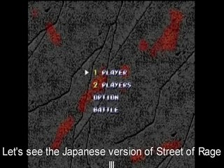 Street of Rage III vs Bare Knuckle III