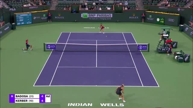 Badosa edges Kerber to reach last four in Indian Wells