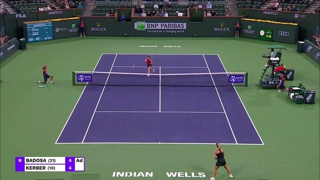 Indian Wells - Badosa sort Kerber et passe en demies