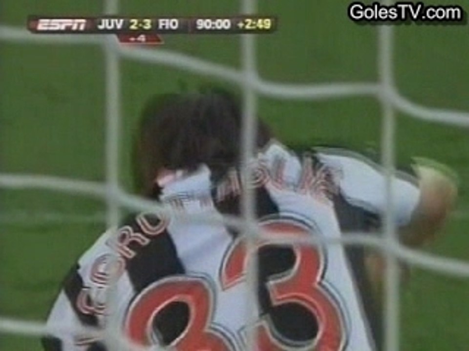 Juventus 2-3 Fiorentina (el gol de Osvaldo)