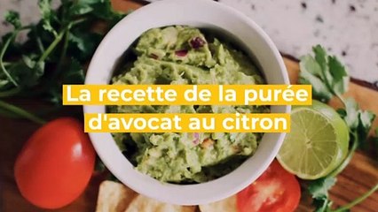 La recette de la purée d'avocat citron coriandre