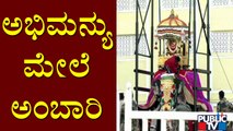 Golden Howdah Placed On Captain Elephant Abhimanyu | Mysuru Dasara