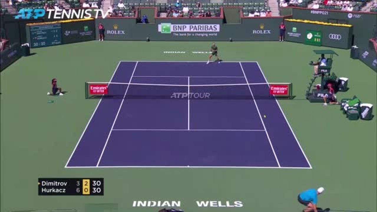Dimitrov comes back again; this time downs Hurkacz