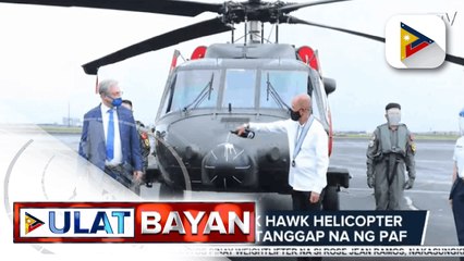 Mga bagong Black Hawk helicopter at apat na UAV, natanggap na ng PAF