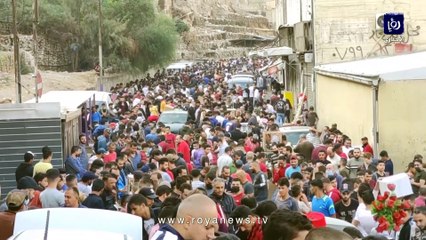 رؤيا ترصد عدم الالتزام باجراءات الوقاية في سوق العصافير بوسط البلد في عمان.. والأمن: "حطوا كماماتكم"