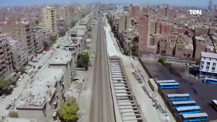 «المرحلة الثالثة من الخط الثالث للمترو».. تصوير جوي لتوضيح العمل الرائع في هذا المشروع