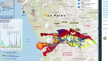 Prohíben el acceso a La Laguna por Tazacorte por la cercanía de lava
