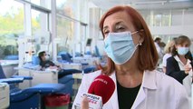 Los hospitales madrileños, con las reservas de sangre bajo mínimos