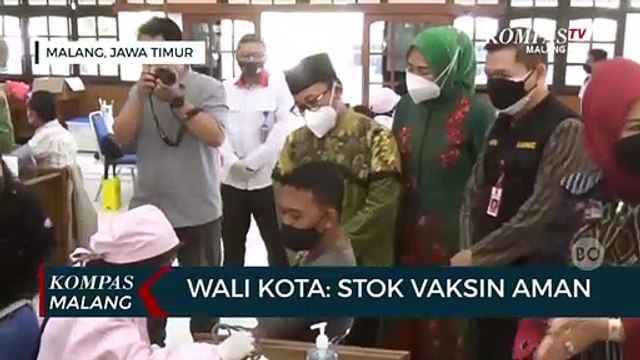 Capaian Vaksinasi Dosis Pertama di Kota Malang Hampir 90 persen