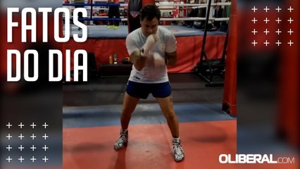 Popó usa camisa do Círio do Paysandu em preparação para luta com Whindersson Nunes