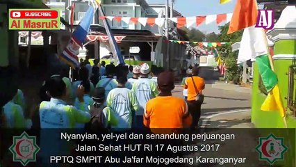 Nyanyian, yel yel dan senandung perjuangan Jalan Sehat HUT RI 17 Agustus