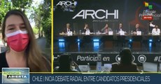Polémico debate en Chile entre candidatos presidenciales