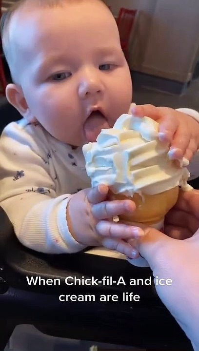 Baby Can't Get Enough Ice Cream