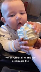 Baby Can't Get Enough Ice Cream