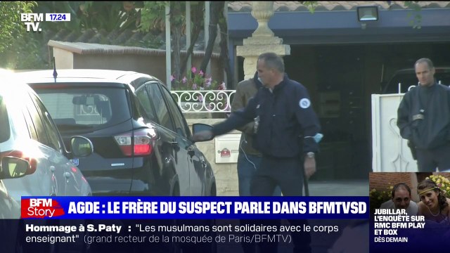 J'ai travaillé avec lui pendant presque un an dans la sécurité, il devenait trop violent : Le frère de l'homme suspecté d'avoir décapité une retraitée à Agde témoigne