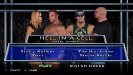 Here Comes the Pain Stacy Keibler(ovr 100) vs Test vs The Hurricane vs Steve Austin