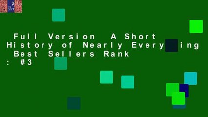 Full Version  A Short History of Nearly Everything  Best Sellers Rank : #3