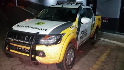 Indivíduo é preso após roubo em estabelecimento no Centro; Carro utilizado na ação era roubado e foi recuperado pela PM
