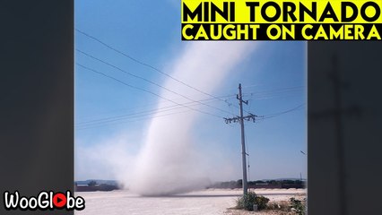 'Querétaro, Mexico: Driver stuck in a mini-tornado films his THRILLING experience'