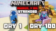 I Survived 100 Days Stranded On An Island In Minecraft Hardcore…