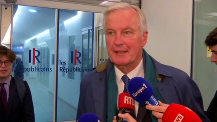 2022: Michel Barnier évoque une ambiance "très cordiale" entre les candidats de la droite