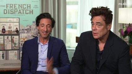 The French Dispatch: Andrien Brody & Benicio del Toro Interview Englisch English (2021)