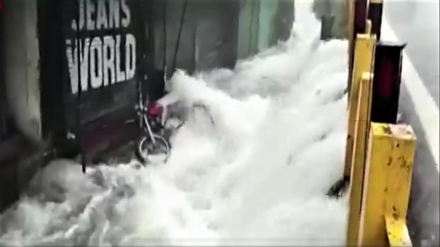 Incessant rains flooded roads and streets in Nainital