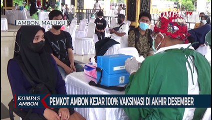 Pemkot Ambon Kejar 100% Vaksinasi Di Akhir Tahun