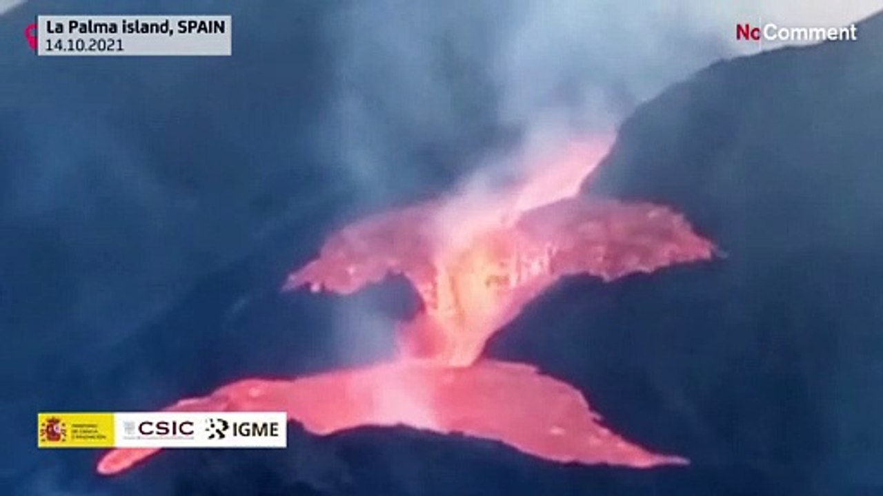 Wie ein Wasserfall: Lava auf La Palma dünnflüssiger und schneller
