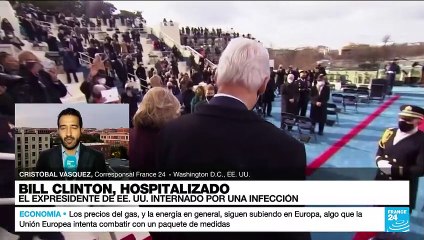 Informe desde Washington: expresidente estadounidense Bill Clinton internado por una infección