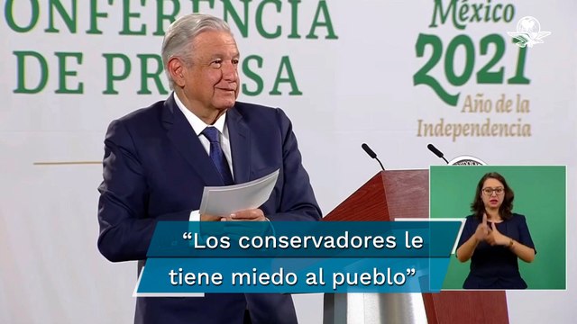 AMLO pide al INE dar facilidades para que ciudadanos participen en la revocación de mandato
