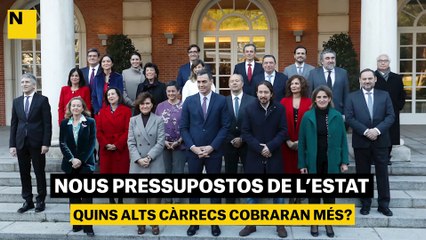 Nous pressupostos de l'Estat: quins càrrecs cobraran més?