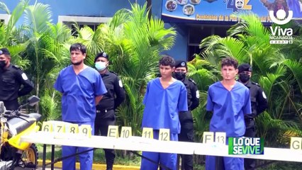 Policía Nacional presenta a 15 capturados en Chinandega