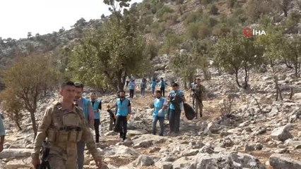 Son dakika haber | Dicle Elektrik gönüllülerinden Gabar Dağı'nda temizlik operasyonu