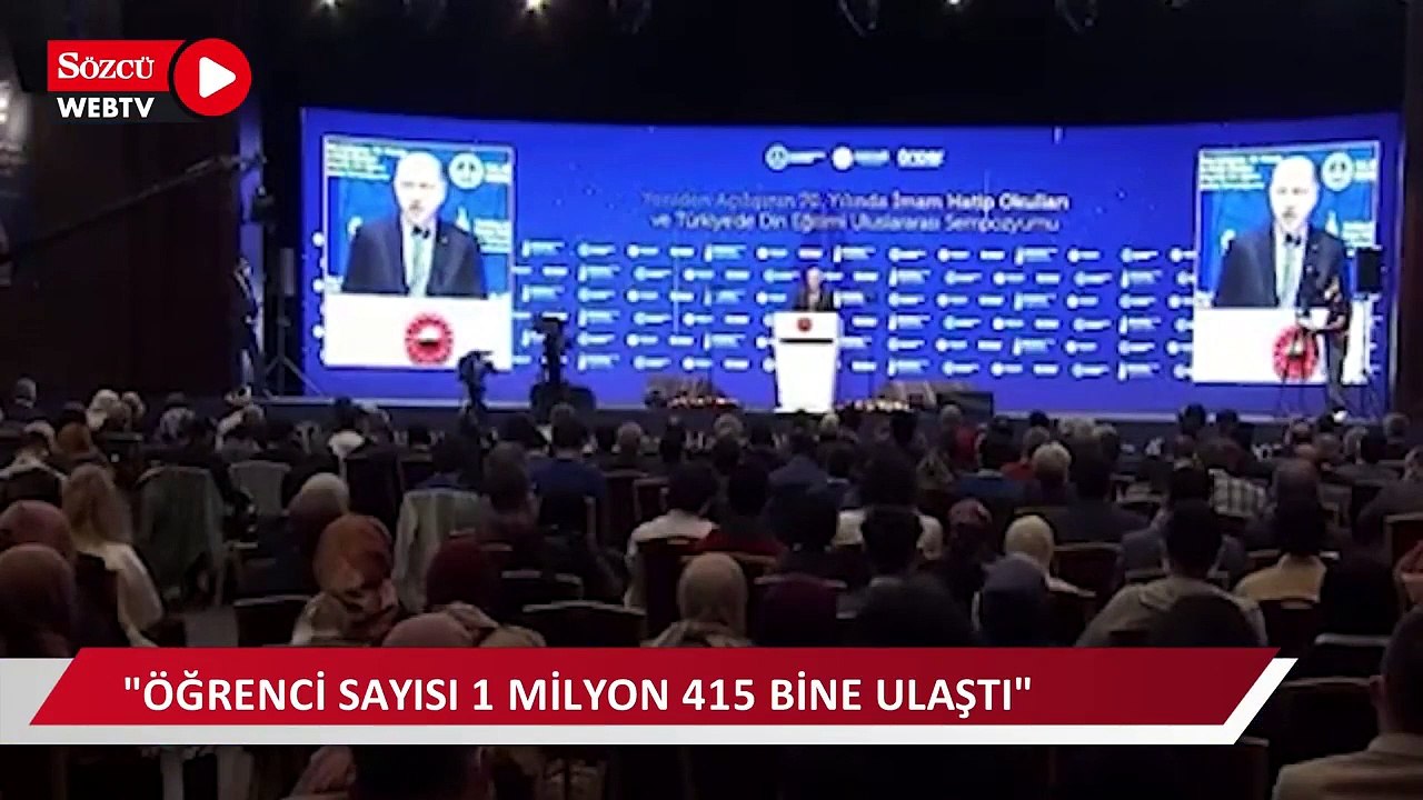Erdoğan: İmam hatipler, bu ülkede demokrasinin standardını gösteren bir mihenk taşı olmuştur