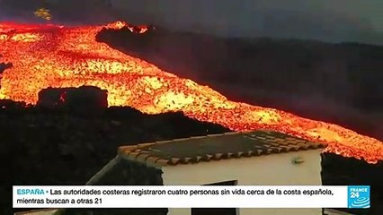La lava sigue devorando a la isla española de La Palma