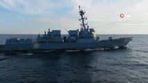 Rus savaş gemisi, Çin ile ortak askeri tatbikatı sırasında ABD savaş gemisini uzaklaştırdı