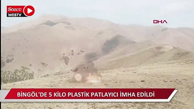 Bingöl'de 5 kilo plastik patlayıcı imha edildi