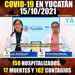 Panorama de Covid-19 en Yucatán. Actualización al 15 de Octubre de 2021