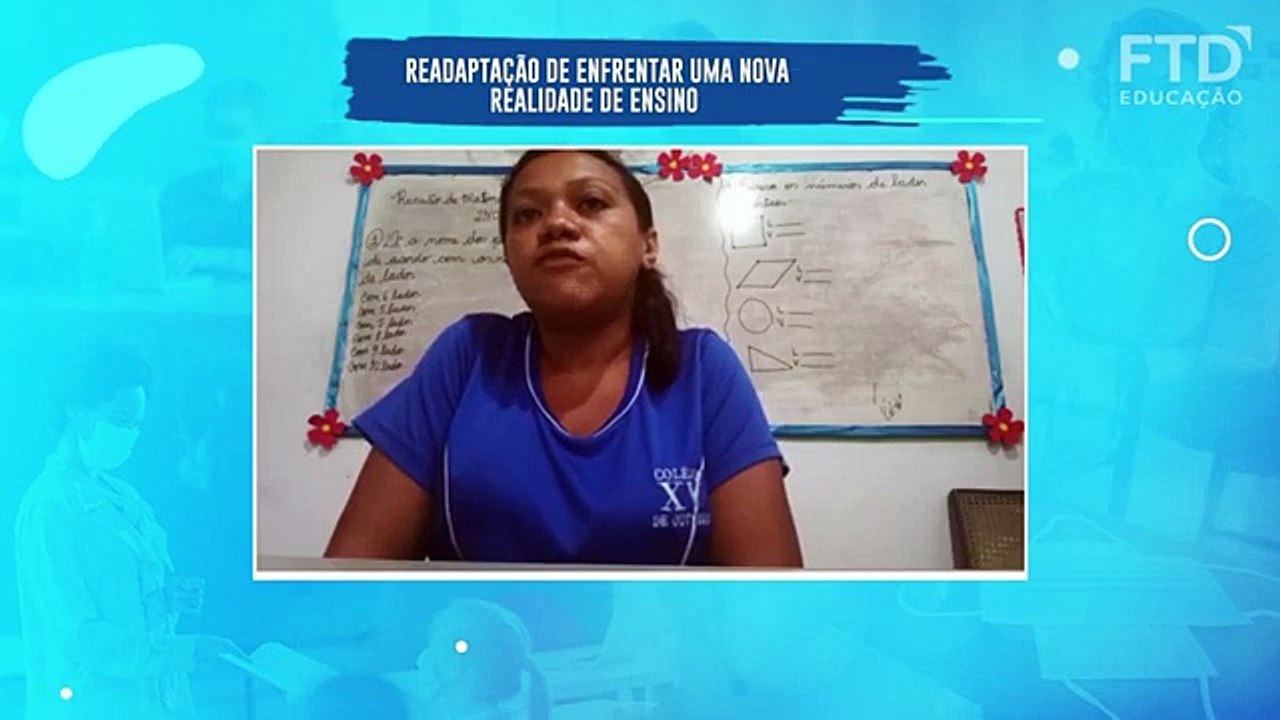 vídeo com depoimentos dos professores
