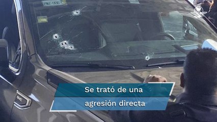 Así quedó la camioneta de lujo tras la balacera en el AICM que dejó un muerto