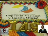 Servicio Autónomo de Imprenta Nacional y Gaceta Oficial celebró 149 años de trayectoria